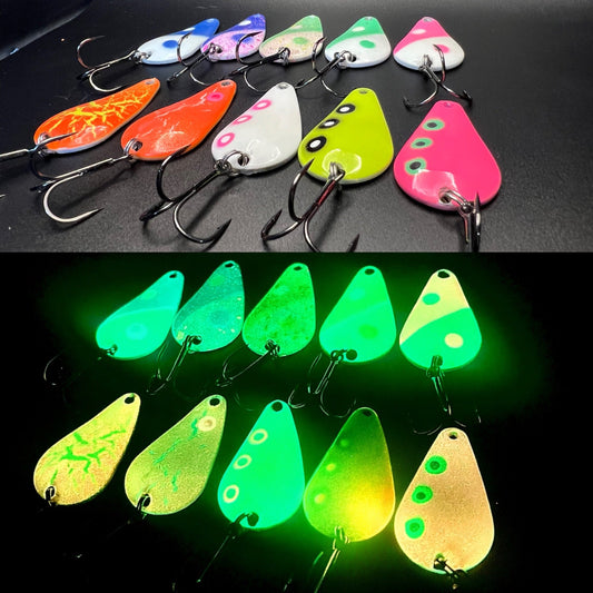 Pink Crack Super Glow TJ Bobbler Casting Spoon