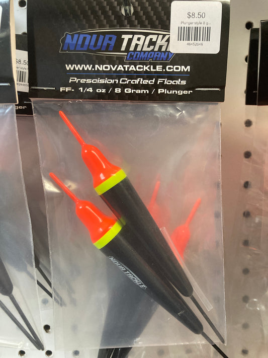 Plunger style 8 gm Fixed Float 1/4 oz