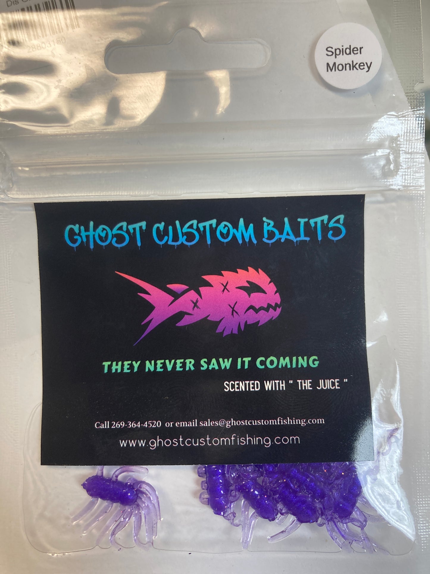 Spider monkey, purple pearl