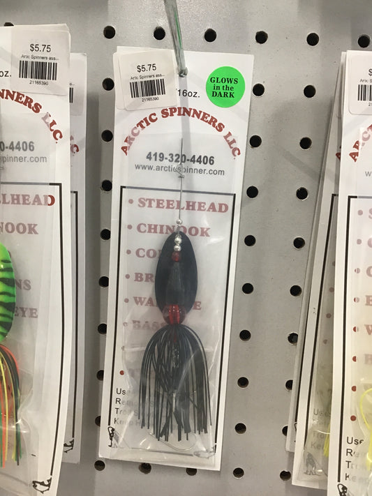 Arctic spinner- black&red(glow)