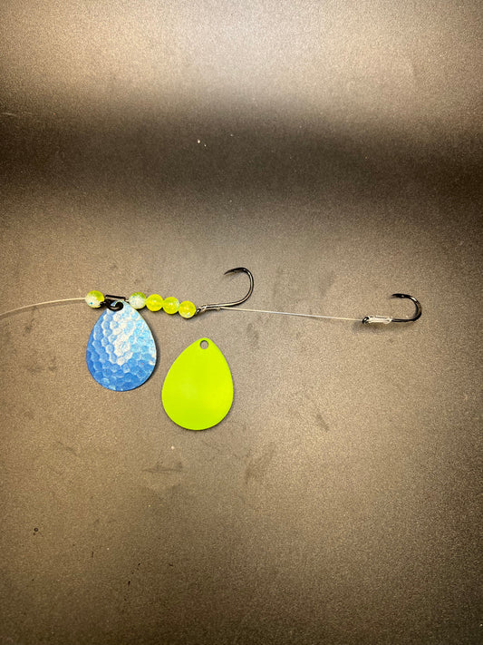 Blue Slime Crawler Harness With Removable #4 blade & Owner  Size 1 Hooks