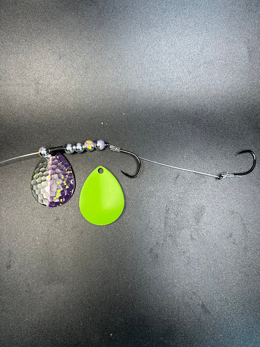 Walter’s Plumb Crawler Harness With Removable #4 blade & Owner  Size 1 Hooks