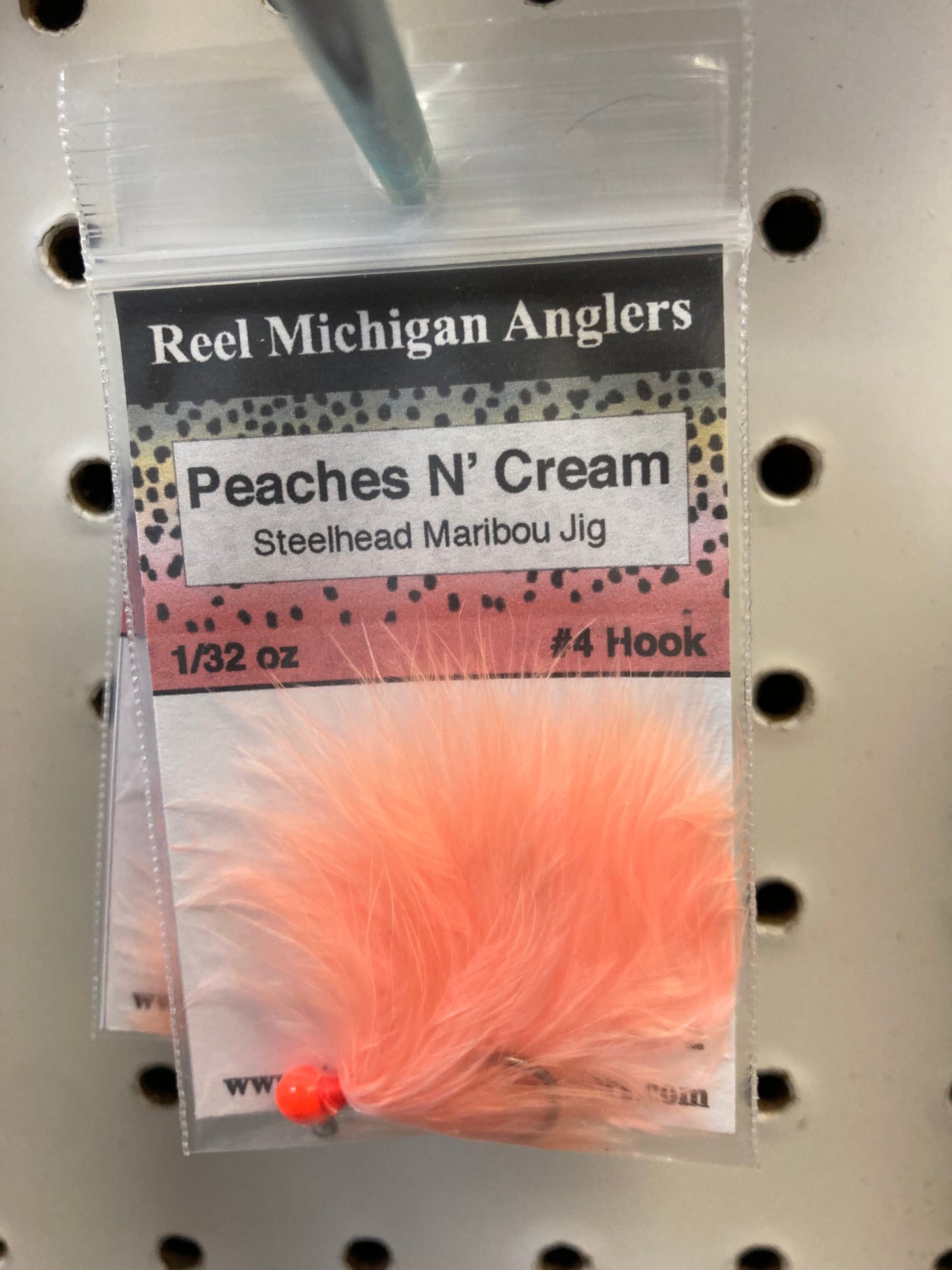 Peaches n’ Cream 1/32 oz Hair Jig