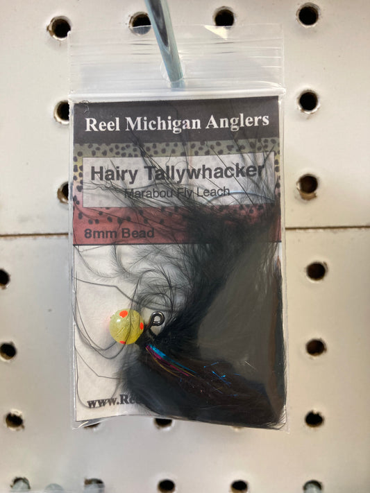 Marabou Fly 8mm bead Leach hairy Tallywhacker
