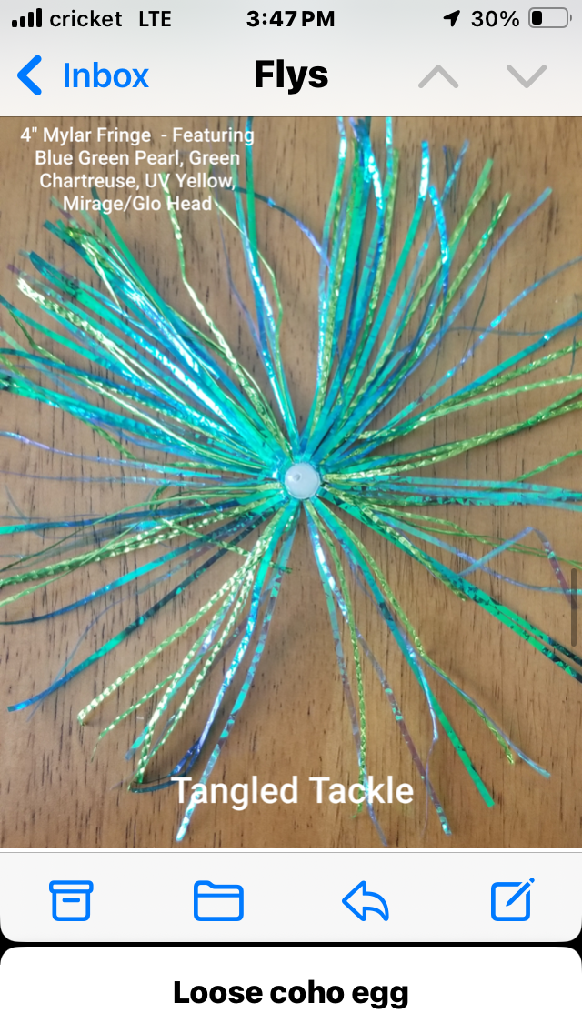Trolling fly Tangled Tackle