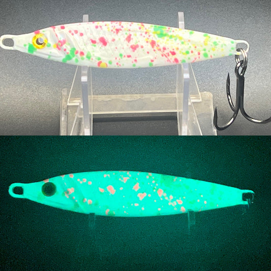 The Moldy Blues UV Glow 2 oz Jigging Spoon