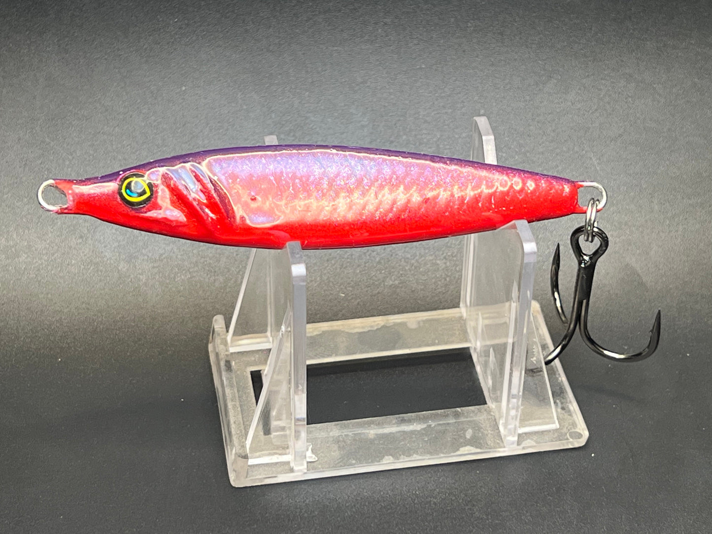 One Off Purple Red UV 2 oz Jigging Spoon