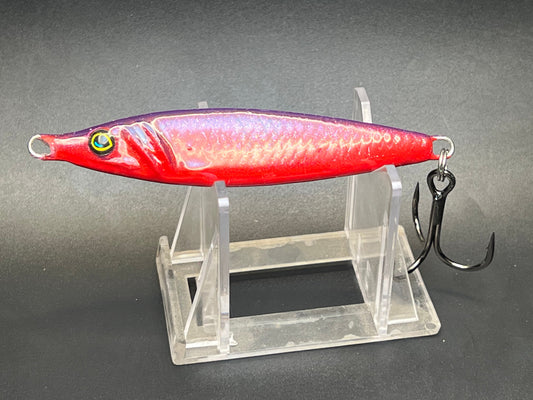 One Off Purple Red UV 2 oz Jigging Spoon