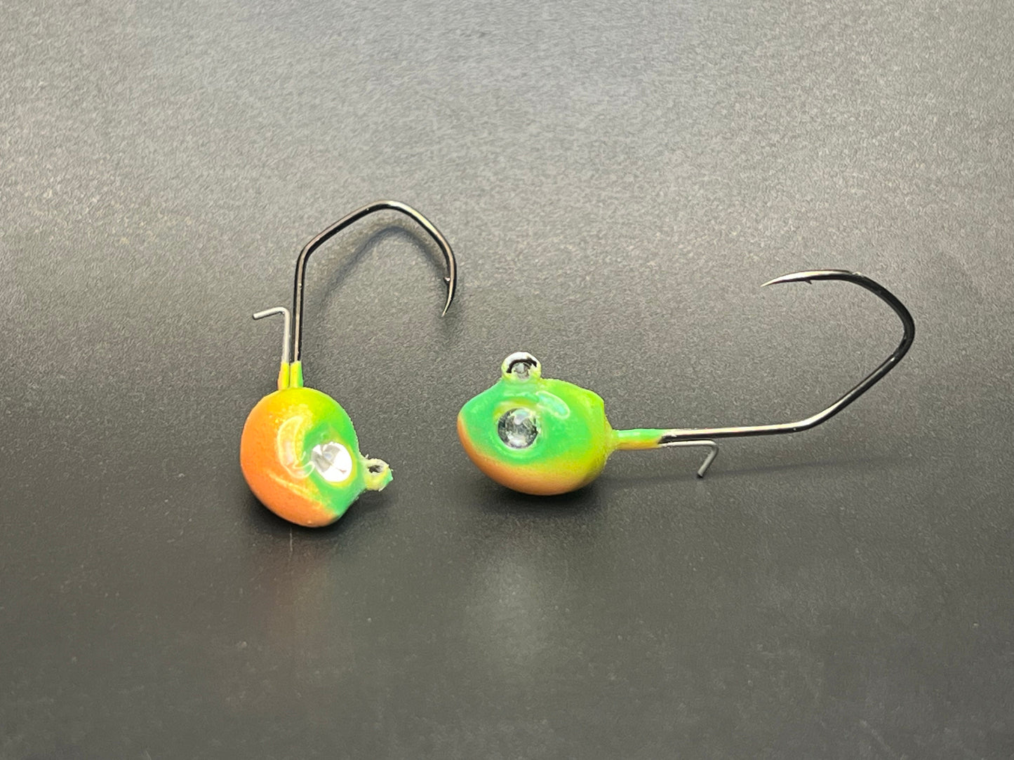 Tiger Kang UV Glow 1/4 Walleye Jig 2 Pack