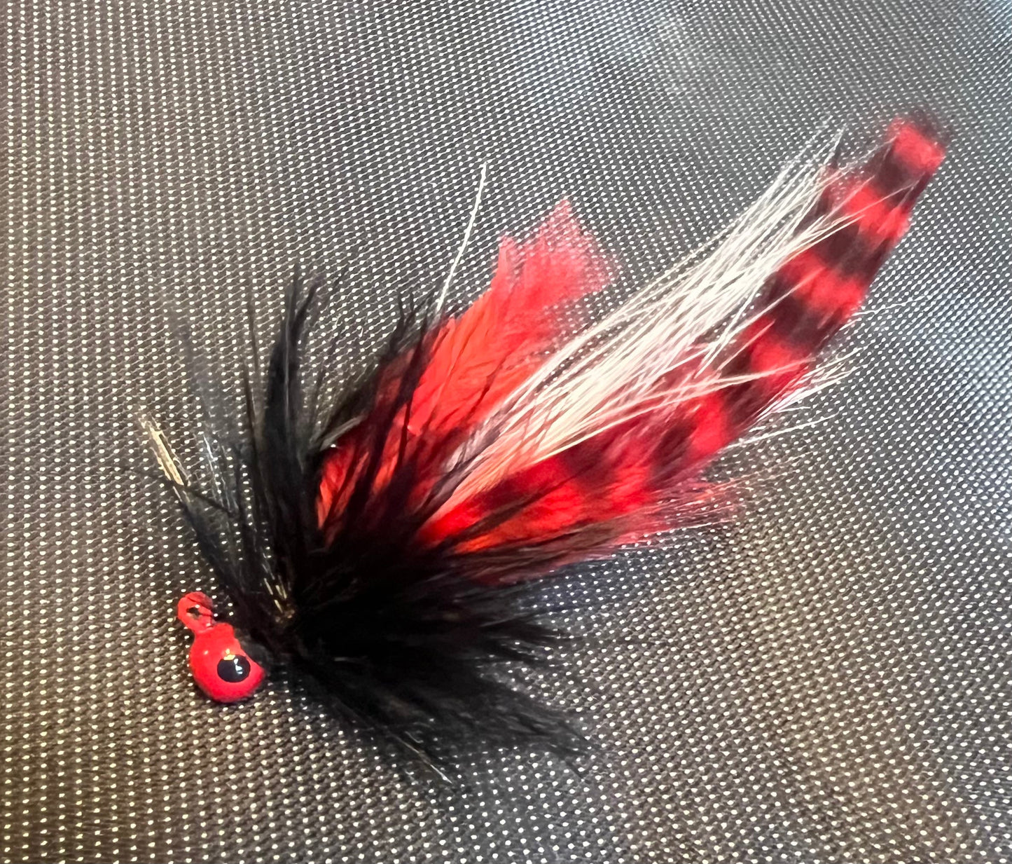 ladybug UV Glow 1/32 oz Steelhead Hair Jig  #4 Hook