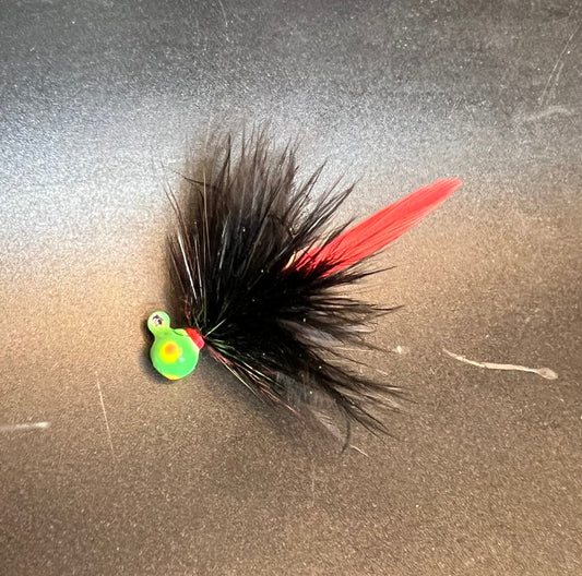 Biohazard UV Glow 1/32 oz Steelhead Hair Jig  #4 Hook