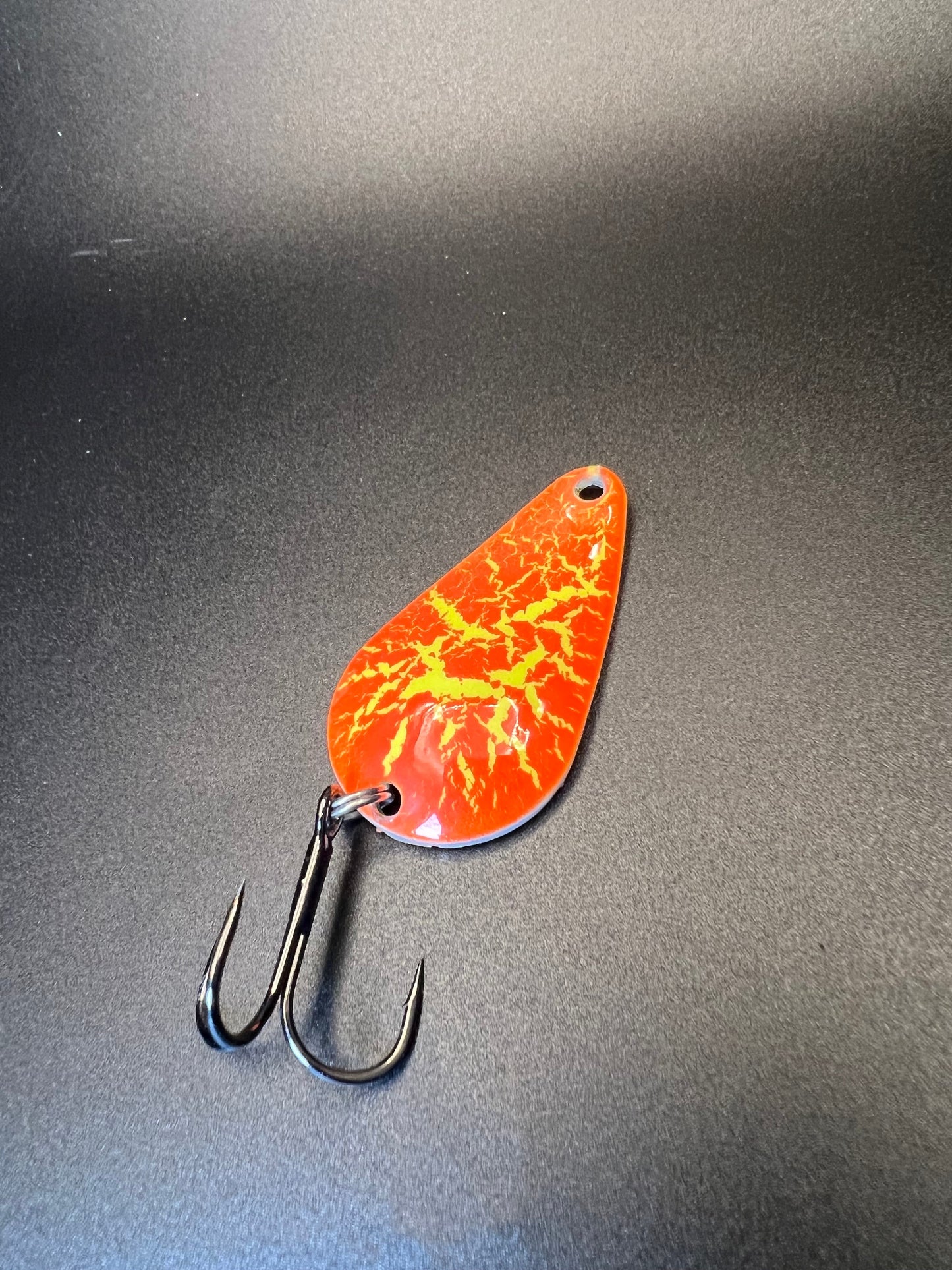 Yellow Crack Super Glow TJ Bobbler Casting Spoon