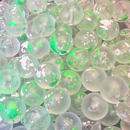 Clear Water Gooseberry UV Glow Plastic Fishing Bead Steelhead & Salmon