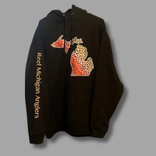 Reel Michigan Anglers Hooded Pull Over Sweatshirt