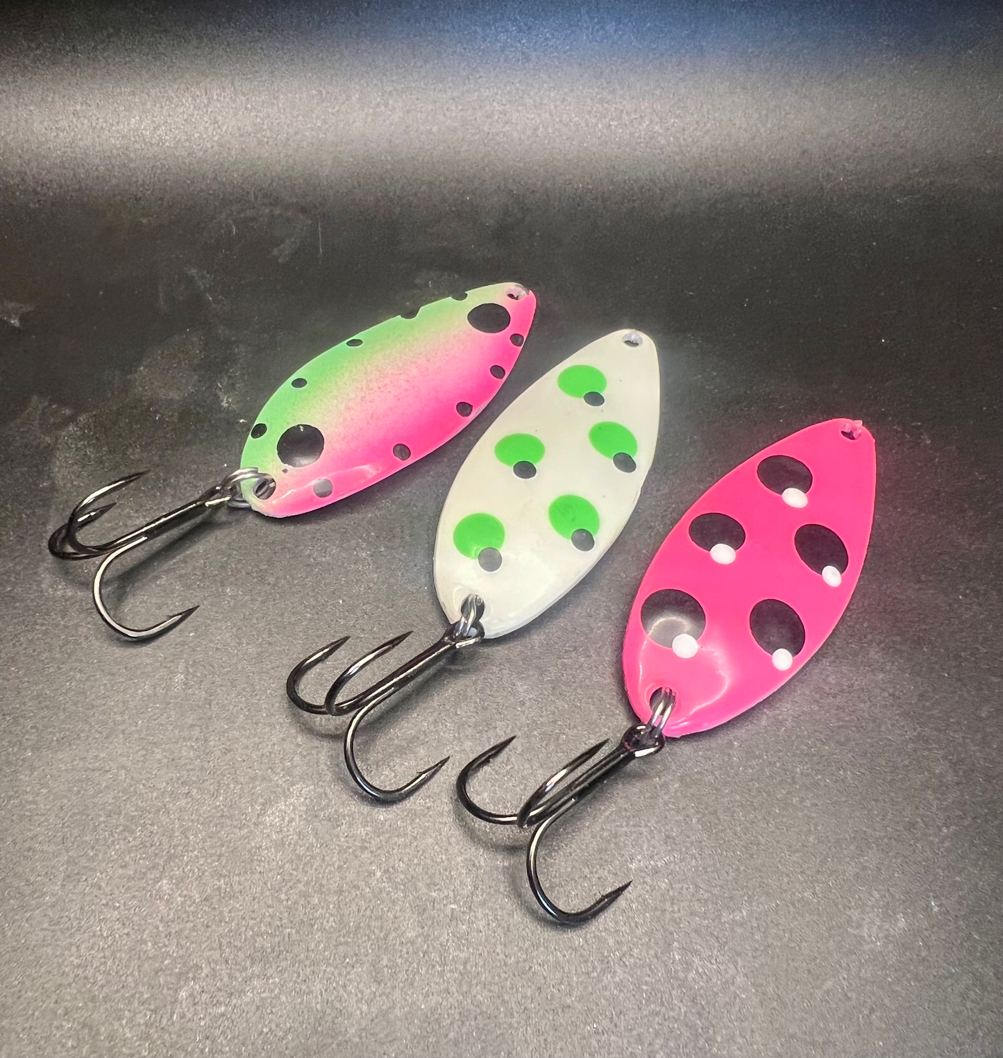 Toxic Waste Super Pink Glow Little Cletus Casting Spoon
