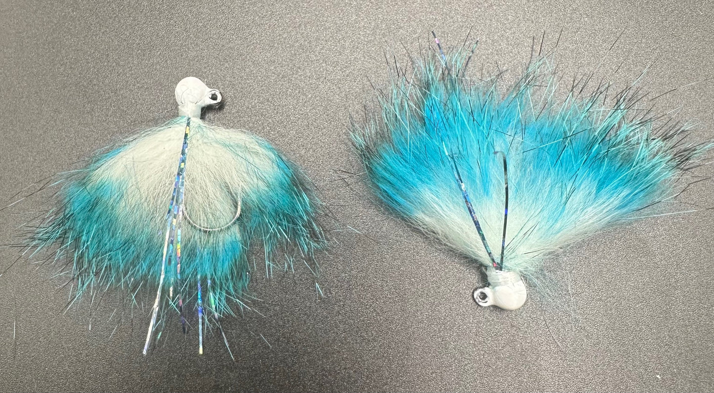Blue Steel 1/32 oz Steelhead Hair Jig  #4 Hook 2pack