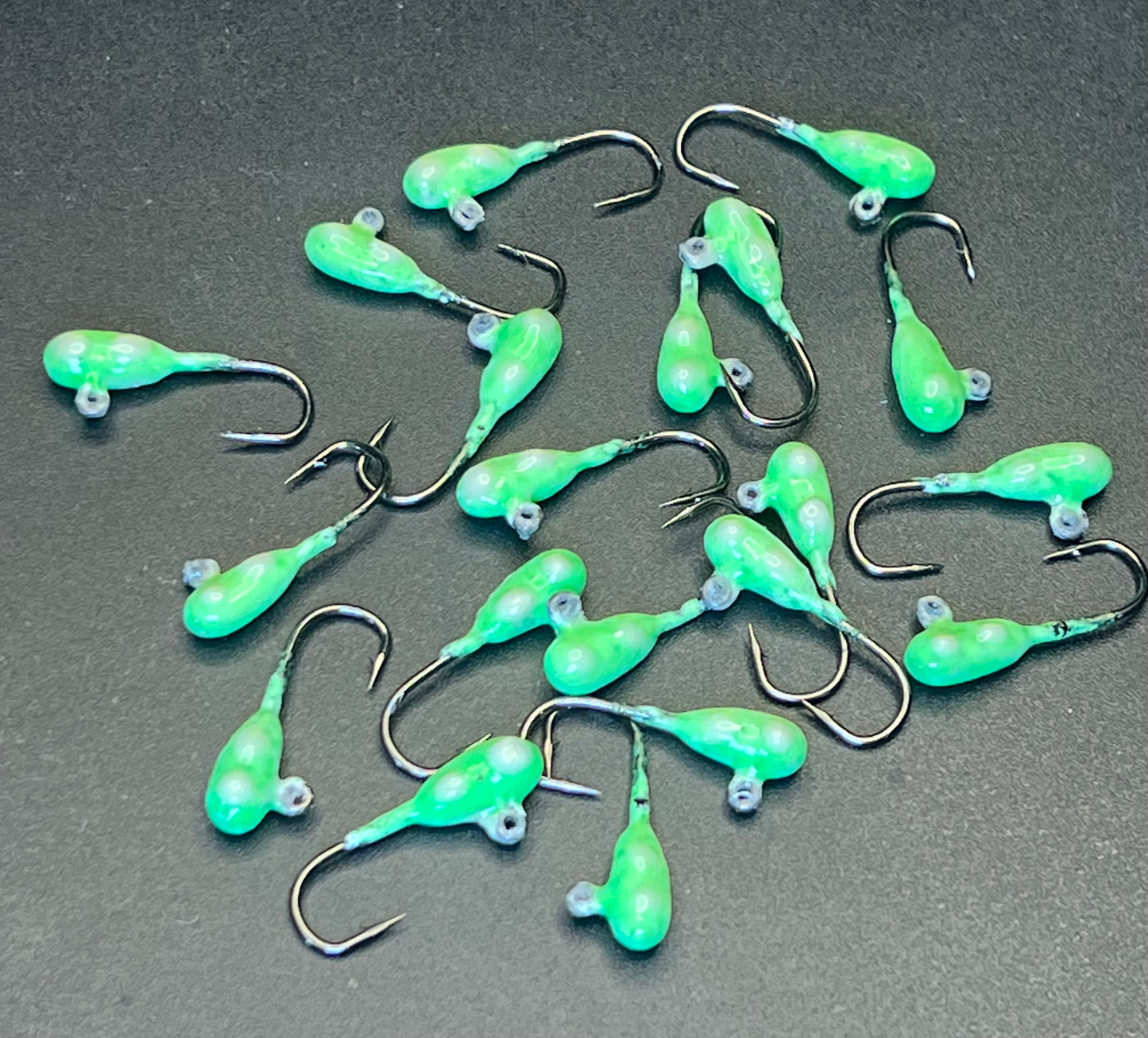 Glowzilla Green Triple Glow Triple UV 1/32oz Steelhead Tube Jig #6 3X Strong Hook 2 Pack