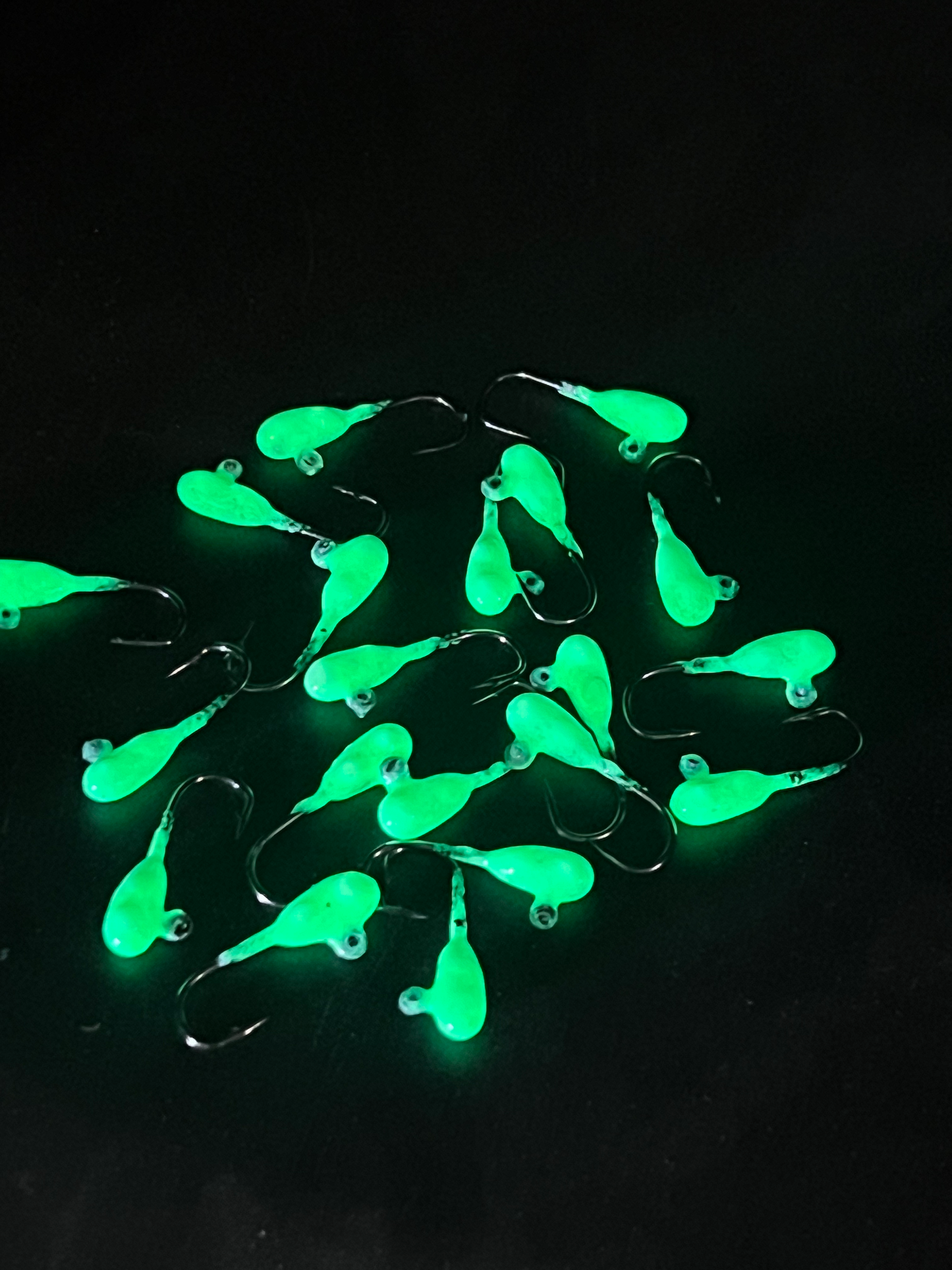 Glowzilla Green Triple Glow Triple UV 1/32oz Steelhead Tube Jig #6 3X Strong Hook 2 Pack