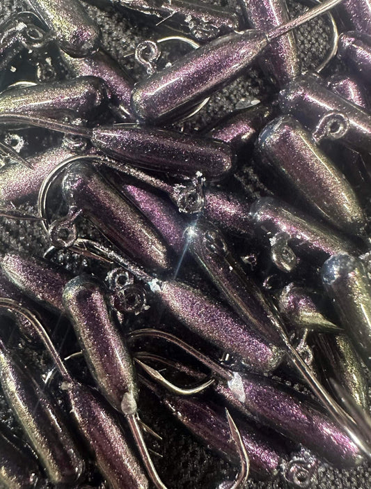 Purple Haze 1/16oz Steelhead Tube Jig #4 3X Strong Voodoo Hook 2 Pack