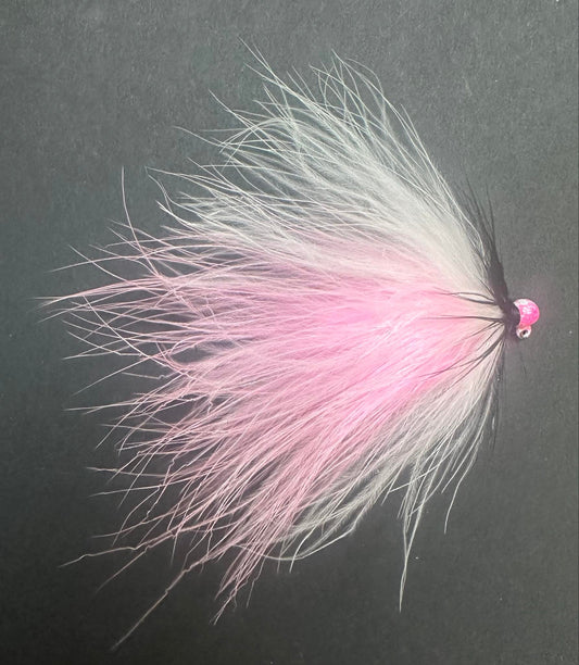 Pink Panther  1/32 oz Maribou Steelhead Jig  #4 Hook