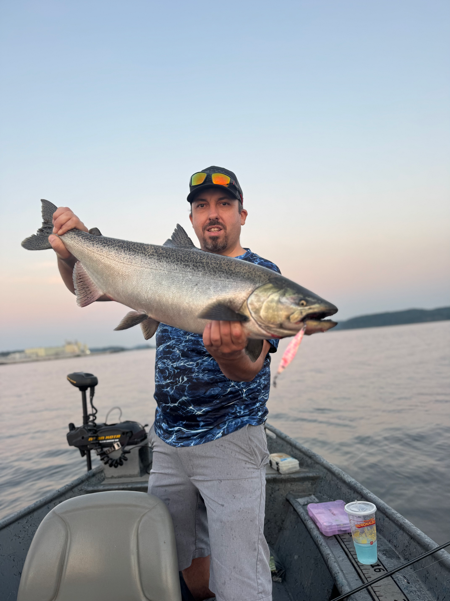 Fluke Fighters UV Double Glow 2 oz Jigging Spoon