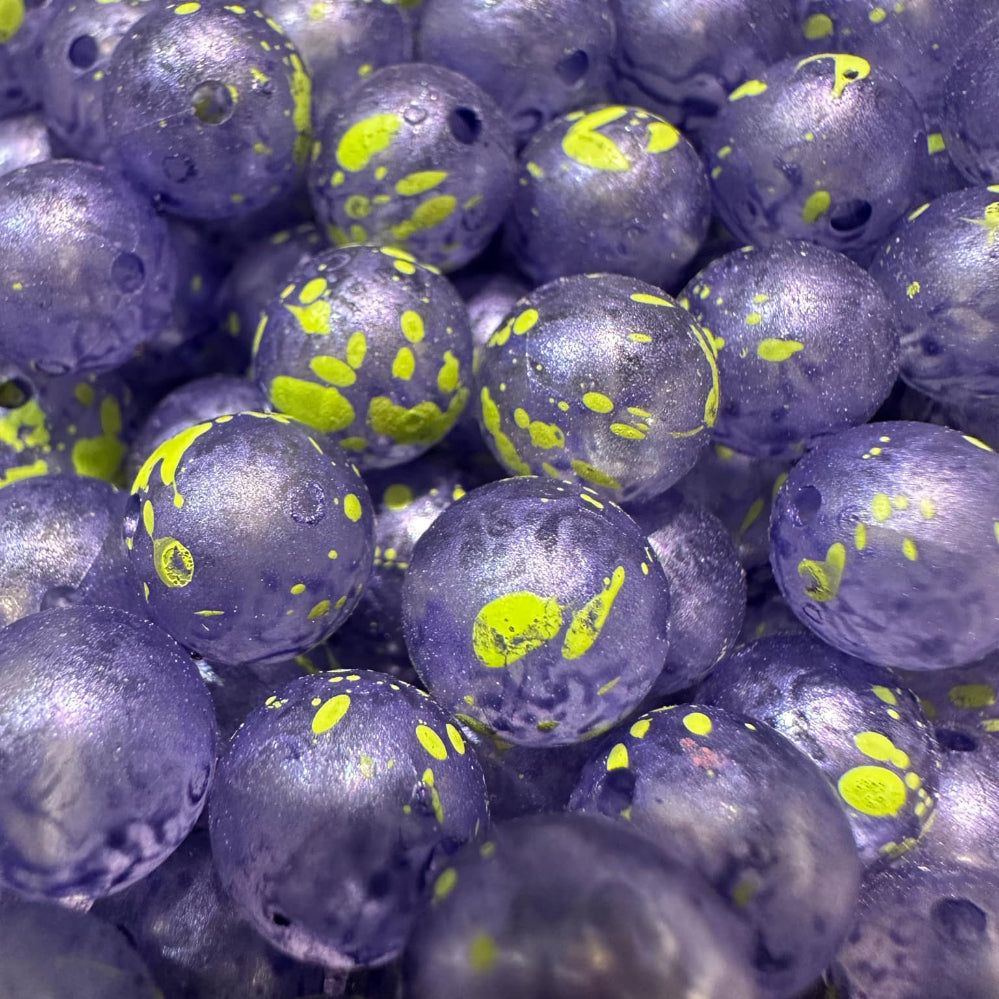 Lemon Berry UV Glow Plastic Fishing Bead Steelhead & Salmon
