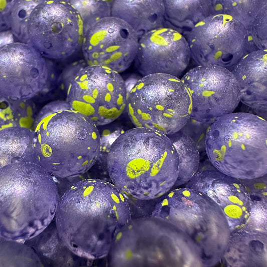 Lemon Berry UV Glow Plastic Fishing Bead Steelhead & Salmon