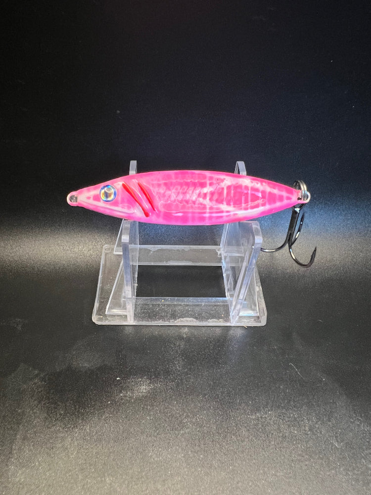 Fluke Fighters UV Glow 1.25 oz Salmon Jigging Spoon