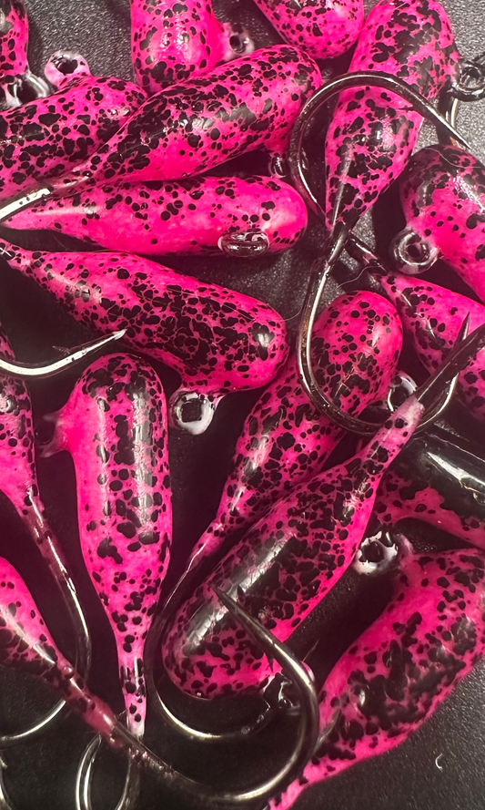 Black Cherry Gelato Indestructible Paint Series 1/16 oz Steelhead Tube Jigs 2 Pack
