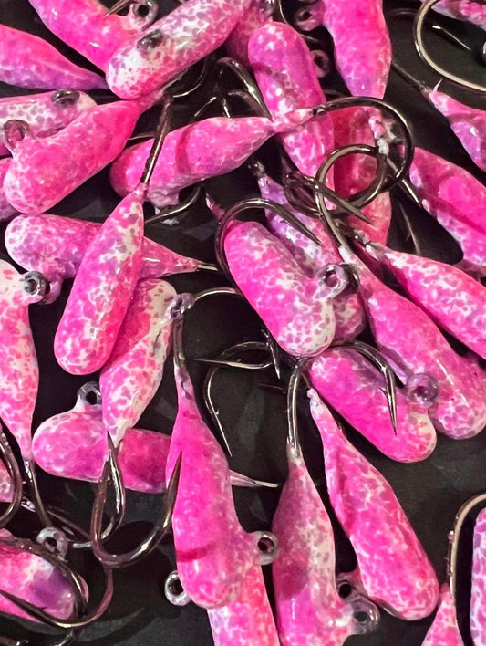 Rawberry Indestructible Paint Series 1/16oz Steelhead Tube Jig #4 3X Voodoo Hook 2 Pack