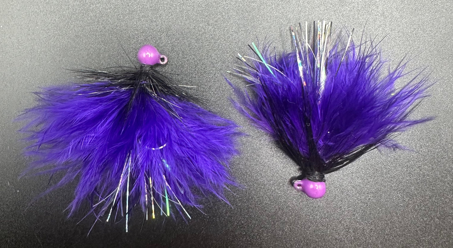 Purple Reign 1/32 oz Maribou Steelhead Jig  #4 Hook