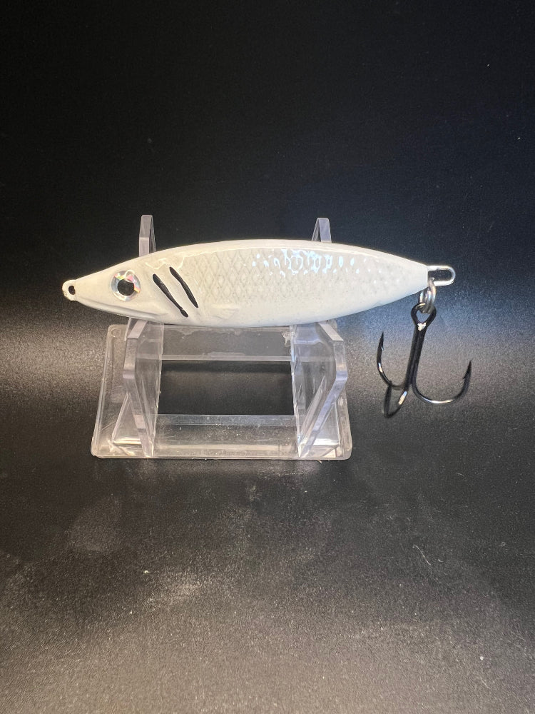 Whitefish Stripes UV Glow 1.25 oz  Salmon Jigging Spoon