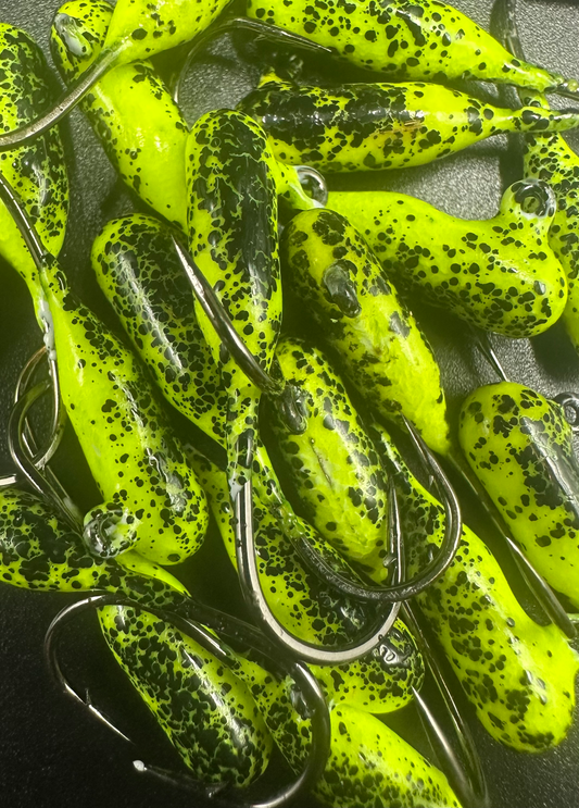 Lemon Pepper Indestructible Paint Series 1/16 oz Steelhead Tube Jigs 2 Pack