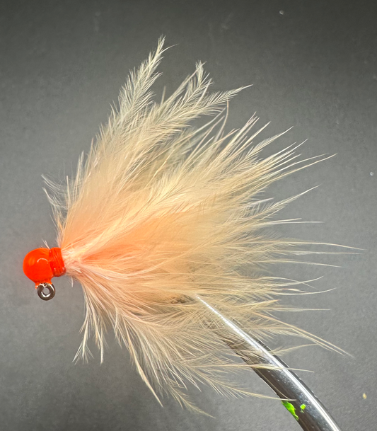 Peaches N’ Cream 1/32 oz Maribou Steelhead Jig  #4  3x Strong Voodoo Hook