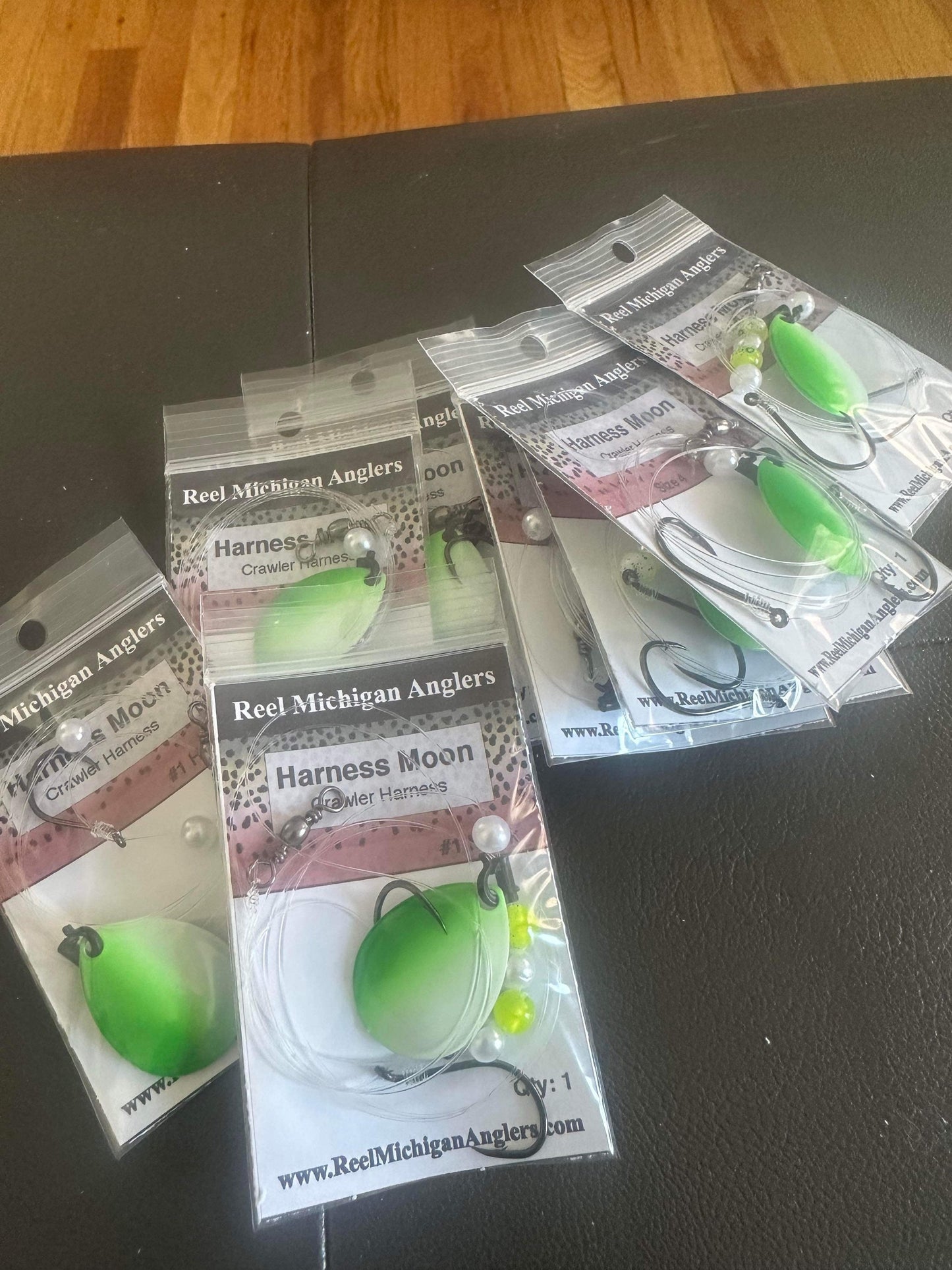 “Harness Moon”Crawler Harness With Removable #4 blade & Owner  Size 1 Hooks