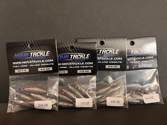 Nova Tackle Co. In Line Sinkers