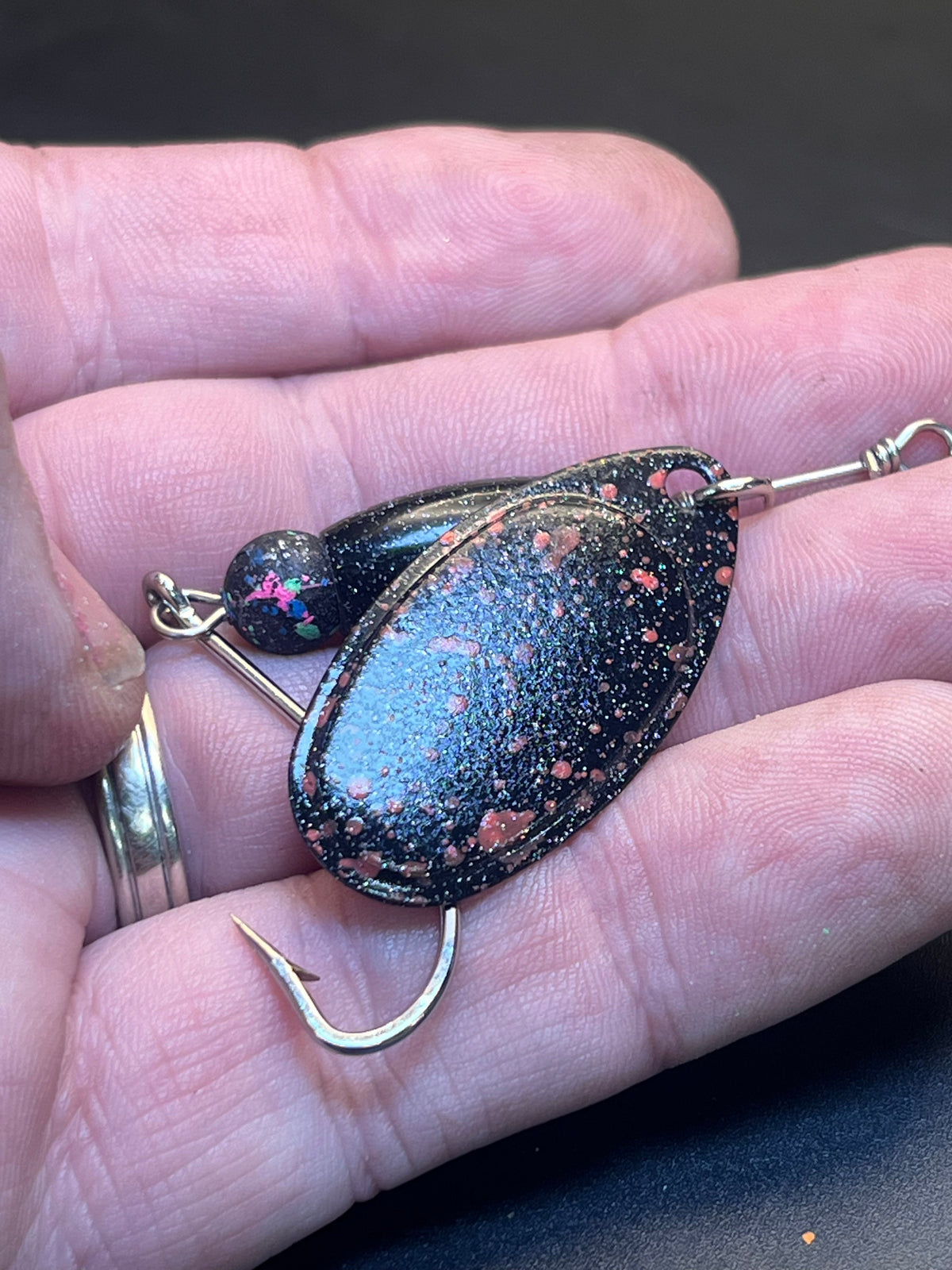 Slammin Salmon Chrome Crusher Inline Spinner — photo 2