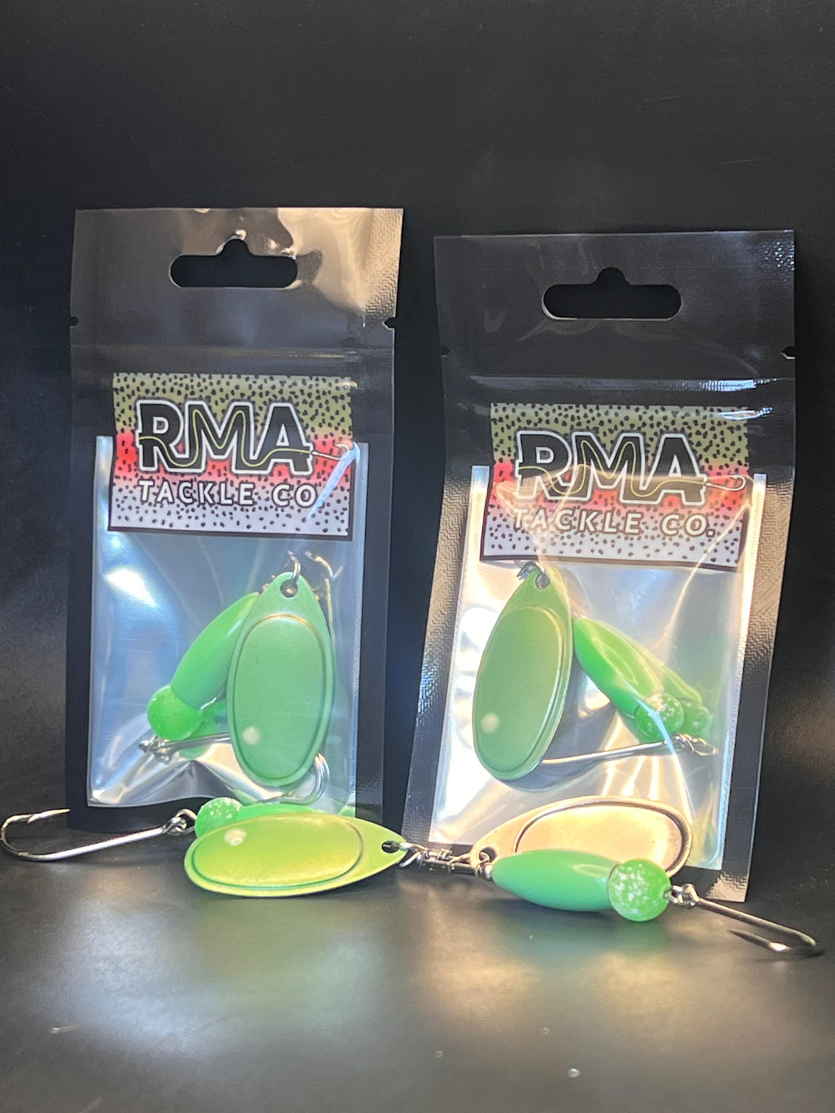 The Spartan Glow In The Dark Chrome Crusher Inline Spinner — photo 1