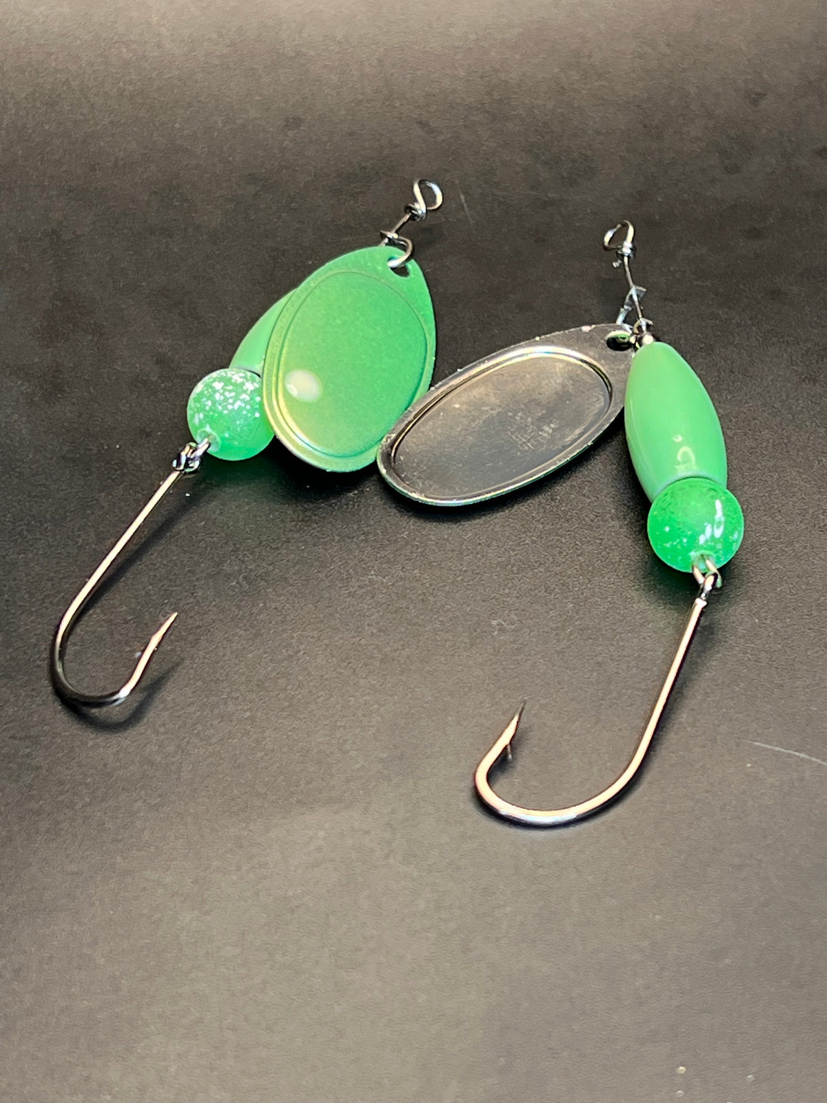 The Spartan Glow In The Dark Chrome Crusher Inline Spinner — photo 2